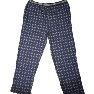 New Michael Kors Blue and White Patterned Lounge Pajama Pants XL